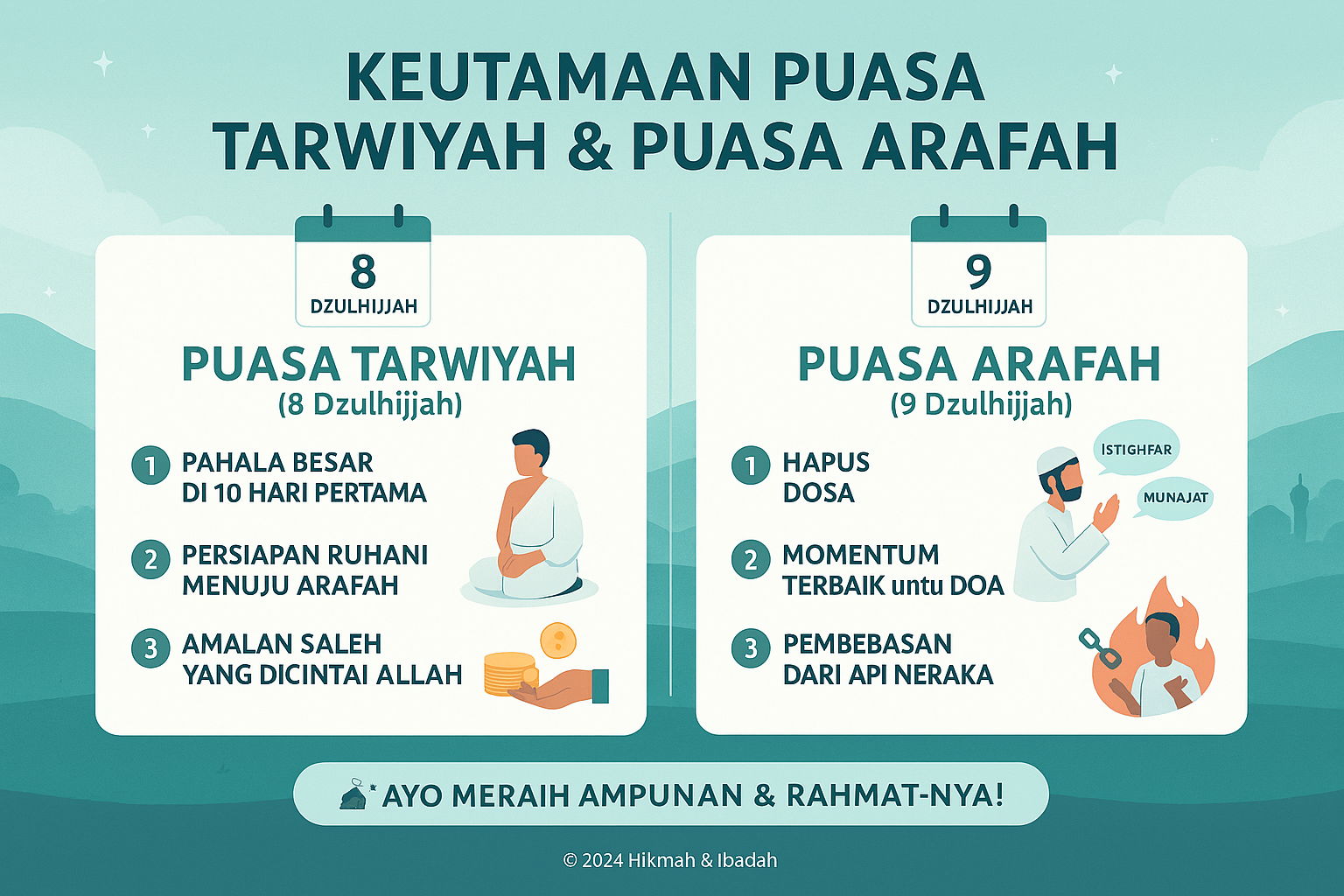 Keutamaan Puasa Tarwiyah dan Arafah: Amalan Mulia Menjelang Iduladha