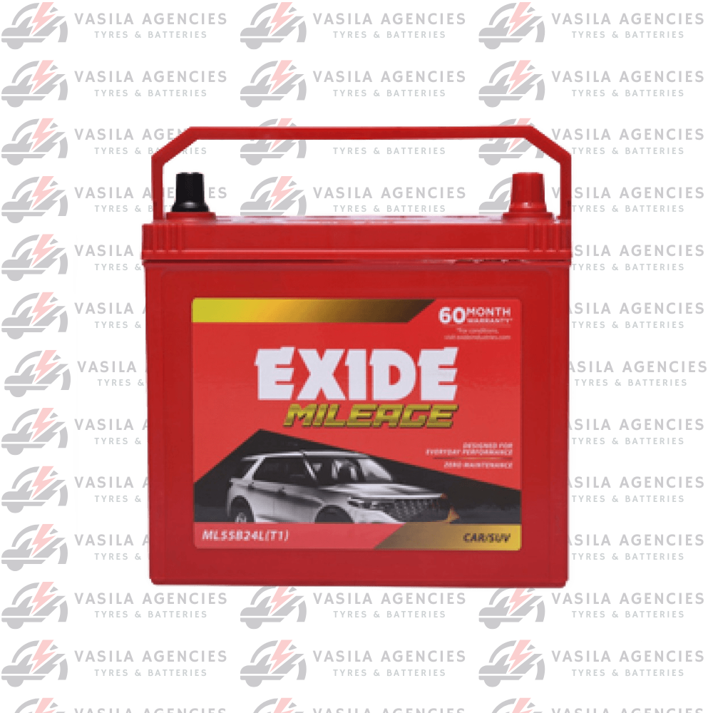 Exide Mileage 50Ah Car Battery (ML55B24L T1)