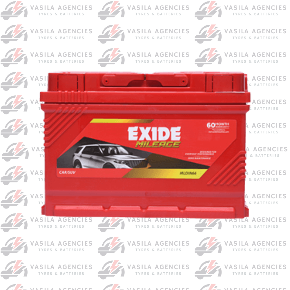 Exide Mileage 66Ah DIN Car Battery (MLDIN66/66A)