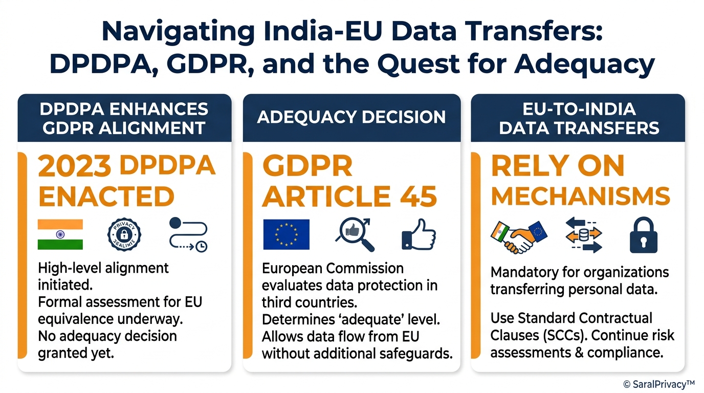 Navigating India-EU Data Transfers: DPDPA, GDPR, and the Quest for Adequacy — DPDPA infographic