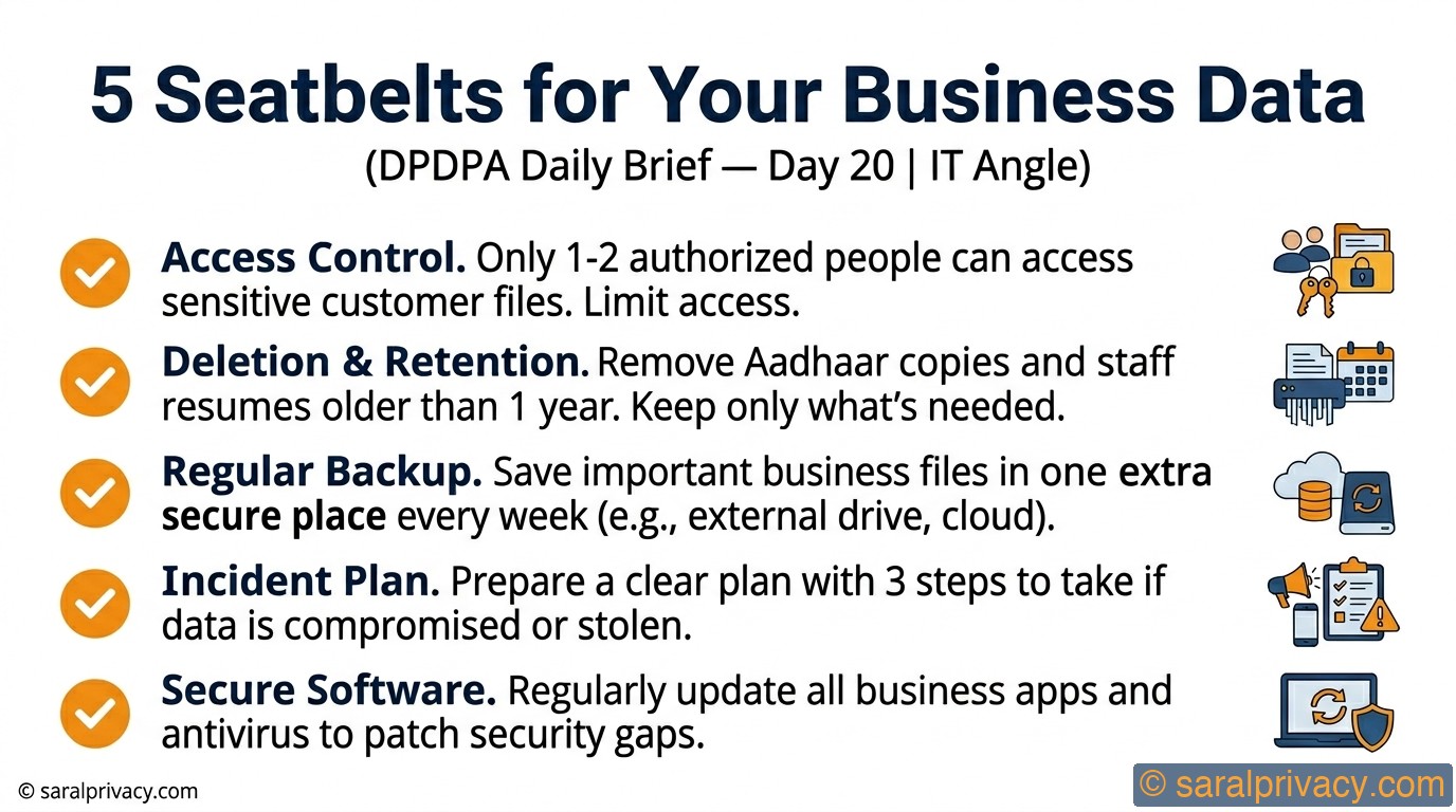 You don't need fancy tools. You need seatbelts.