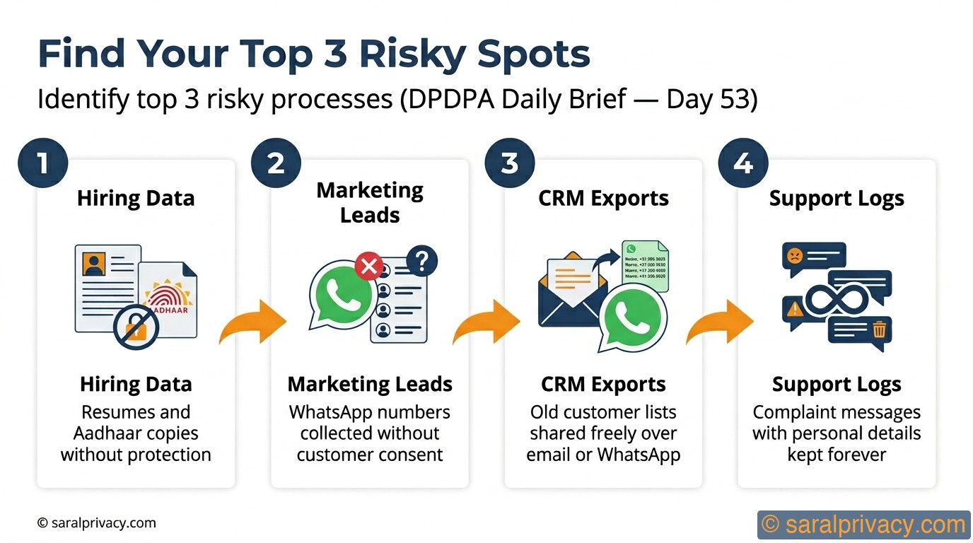 Which 3 things in your business are most risky?