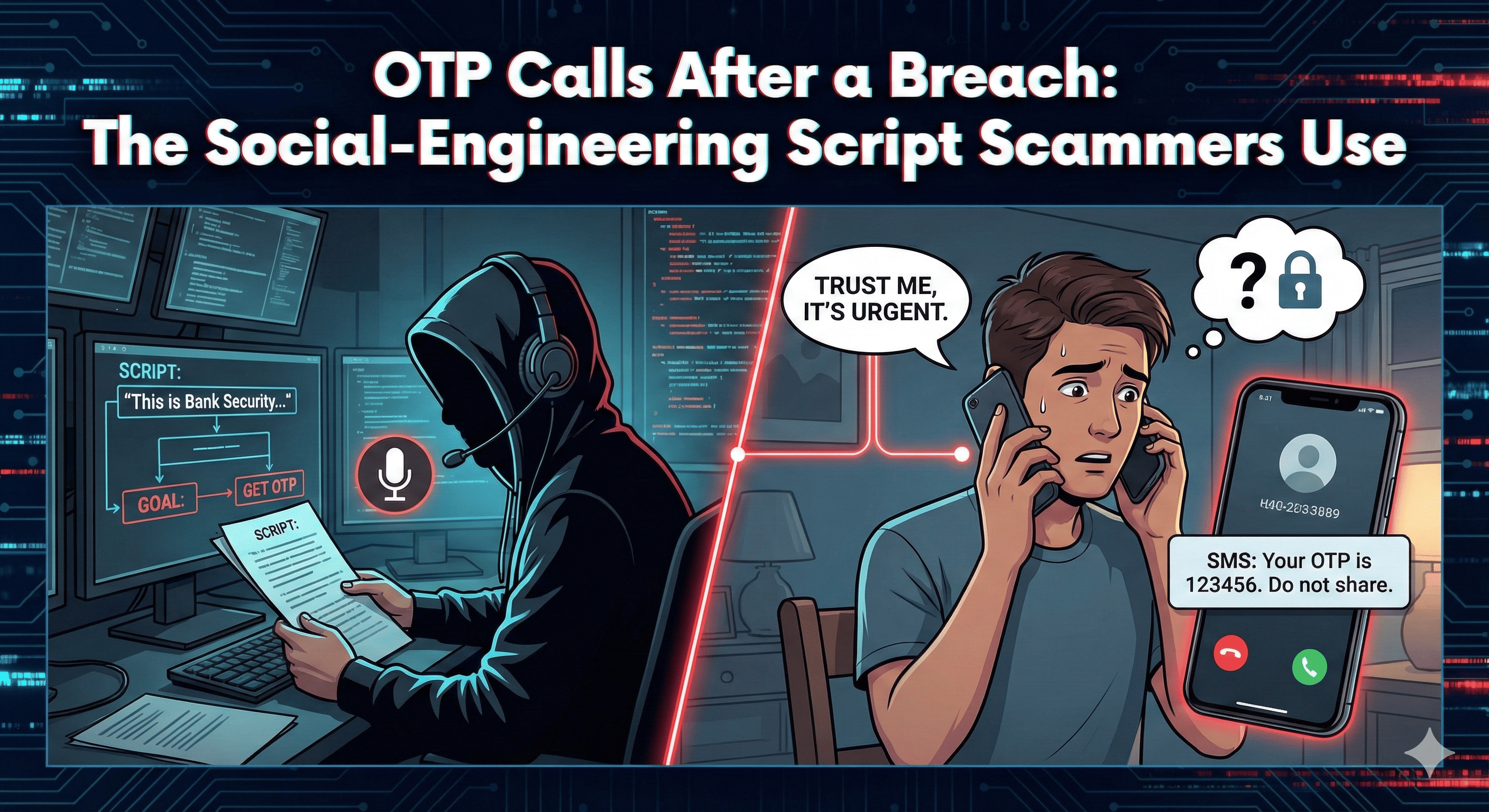 The Anatomy of an OTP Script: How Scammers Turn Breach Data into a Dialogue