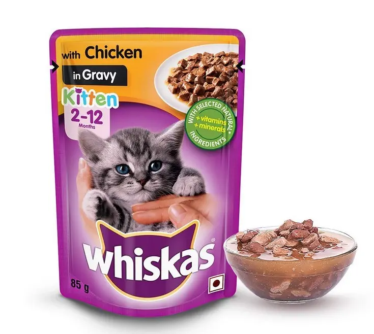 WHISKAS KITTEN CHICKEN GRAVY 80G