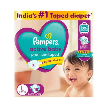 PAMPERS ACTIVE BABY LG 18S