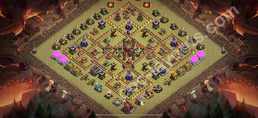 Top War Base TH10 with Link - CWL Defence Plan 2026 - Clash of Clans - (#198)
