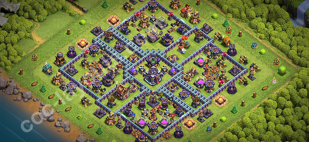 Defense (Trophy) Base TH15 with Link, Hybrid - plan / layout / design - Clash of Clans 2026 - (#86)