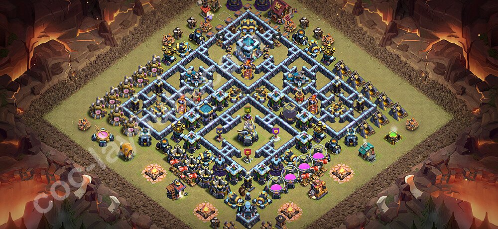 Top War Base TH13 with Link, Anti Everything - CWL Defence Plan 2026 - Clash of Clans - (#300)