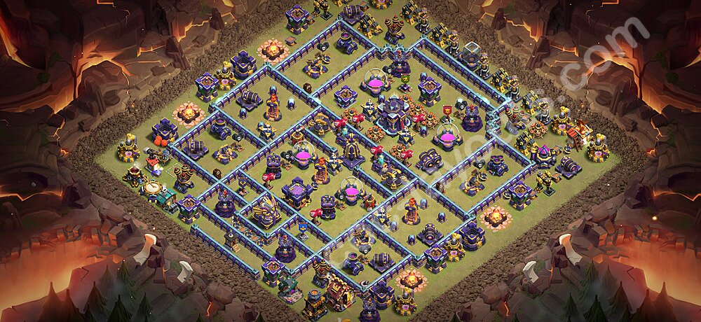 Base TH15 with Link, Anti Air / Electro Dragon Max Levels - defence plan / layout / design - Clash o