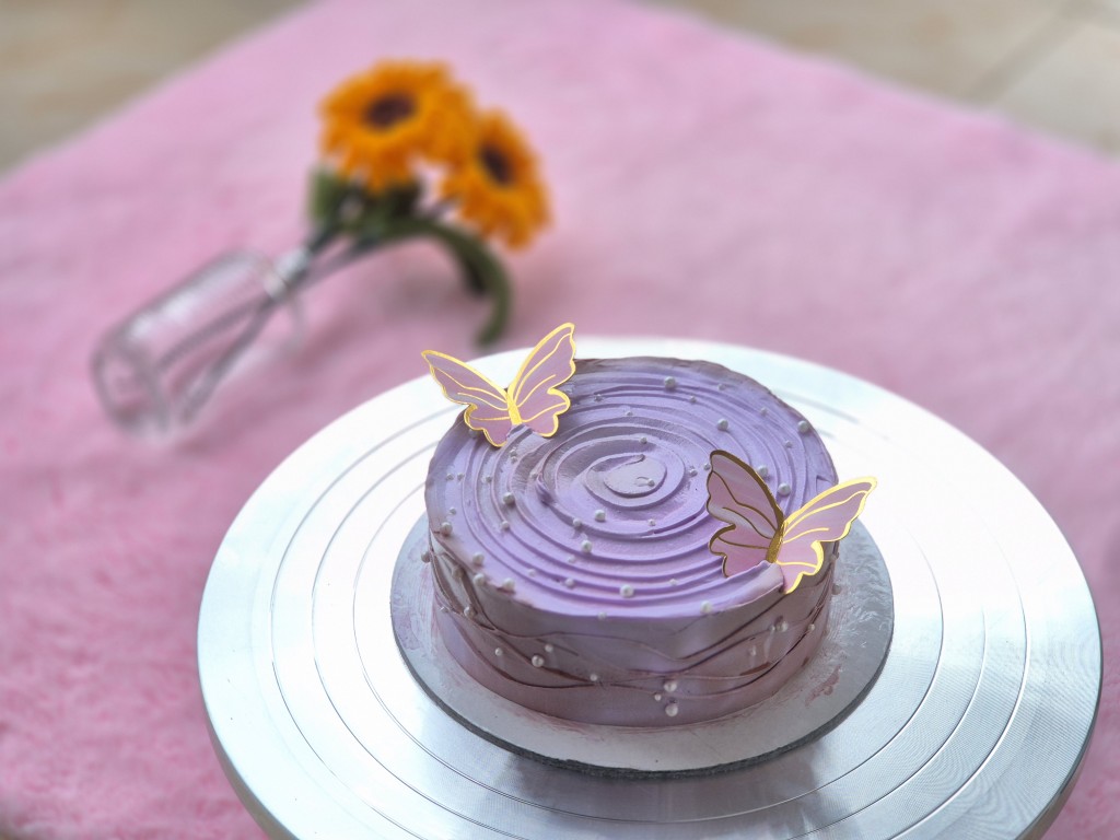 Lavender Butterfly Dream Bento Cake